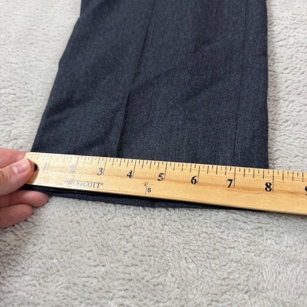 Charles Tyrwhitt Dress Pants Men 38x30 Grey Blue Striped Wool Classic Fit Preppy - Picture 14 of 15